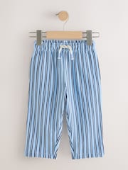 Blue Navy Stripe Textured Lightweight Joggers (3mths-7yrs) - Image 5 of 8