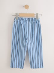 Blue Navy Stripe Textured Lightweight Joggers (3mths-7yrs) - Image 6 of 8