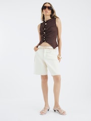 River Island Textured Button Front Top - Imagem 3 de 4
