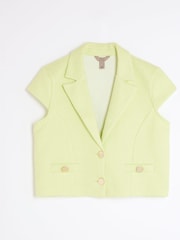 River Island Green Petite Boucle Jacket - Image 4 of 4