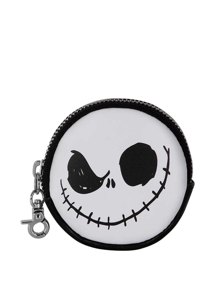 Peers Hardy Disney Nightmare Before Christmas Face Cookie Coin Black Purse - Image 1 of 2