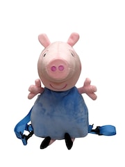 Peers Hardy Blue Peppa Pig 3D Plush Backpack - Image 1 of 3