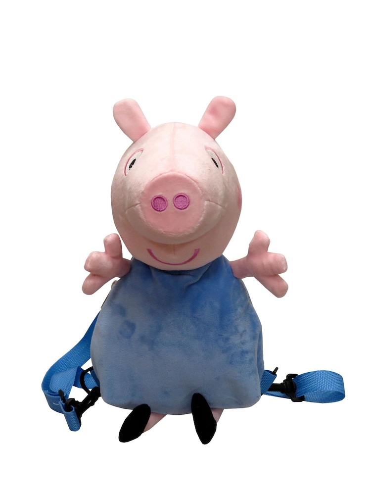 Peers Hardy Blue Peppa Pig 3D Plush Backpack - Image 1 of 3