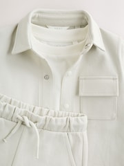 Light Grey Jersey Shirt T-Shirt and Shorts Set (3mths-7yrs) - Image 5 of 11