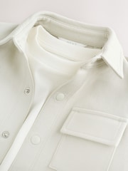 Light Grey Jersey Shirt T-Shirt and Shorts Set (3mths-7yrs) - Image 6 of 11