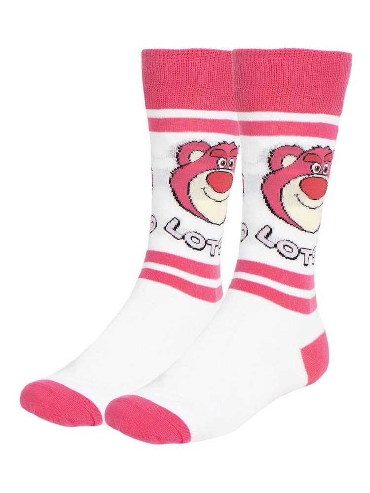 Peers Hardy Pink Toy Story Print Socks 3 Pack - Image 2 of 7