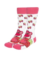 Peers Hardy Pink Toy Story Print Socks 3 Pack - Image 4 of 7