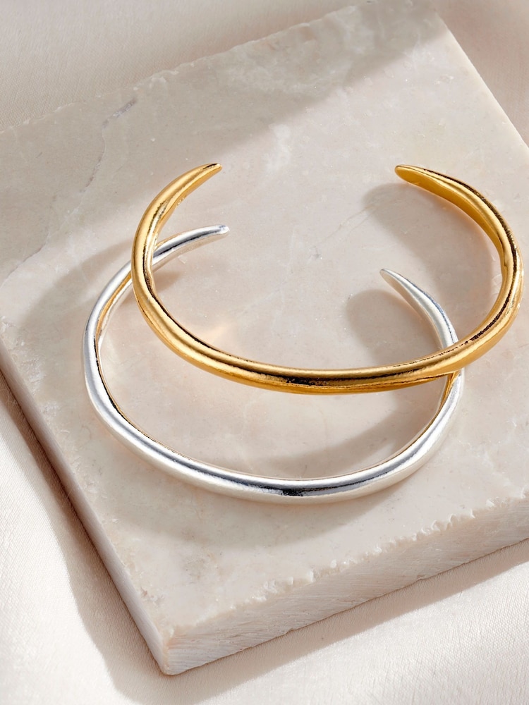 Personalised Talon Open Cuff Bangle by Posh Totty Designs - Image 2 of 3 Personalised Talon Open Cuff Bangle by Posh Totty Designs - Image 2 of 3
