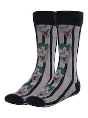 Peers Hardy Batman Joker Print Black Socks 3 Pack - Image 3 of 6