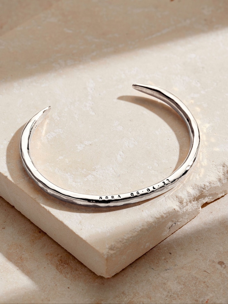 Personalised Talon Open Cuff Bangle by Posh Totty Designs - Image 1 of 3 Personalised Talon Open Cuff Bangle by Posh Totty Designs - Image 1 of 3