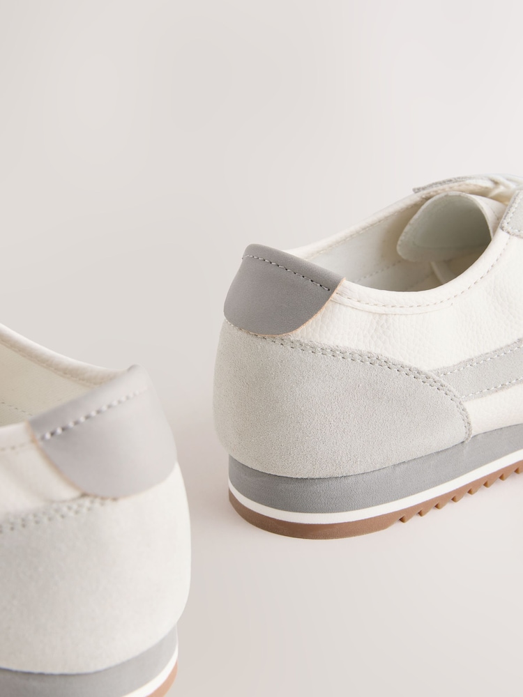 Neutral Low Profile Lace Up Trainers - Image 5 of 5