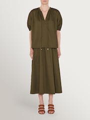 Joseph Green Nador Cotton Palm Leaf Blouse - Image 1 of 3