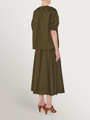 Joseph Green Nador Cotton Palm Leaf Blouse - Image 2 of 3