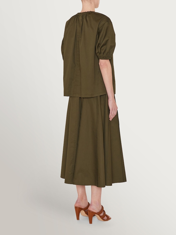 Joseph Green Nador Cotton Palm Leaf Blouse - Image 2 of 3 Joseph Green Nador Cotton Palm Leaf Blouse - Image 2 of 3