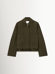 Joseph Green Kalaa Light Palm Leaf Double Faced Jacket - Image 1 of 1