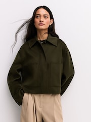 Joseph Green Kalaa Light Palm Leaf Double Faced Jacket - Image 6 of 8