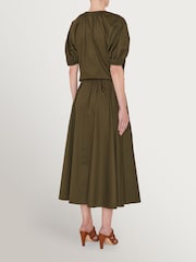 Joseph Green Manar Cotton Palm Leaf Skirt - Image 2 of 3