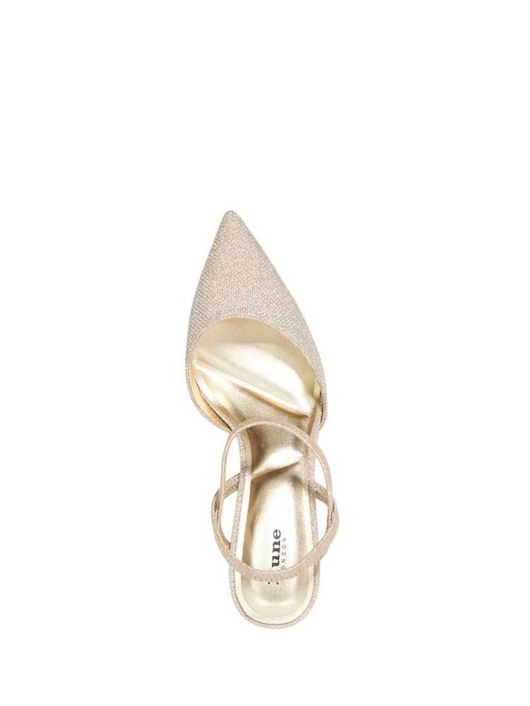Dune London Classical Elasticated Open Court Heels - Image 4 of 6