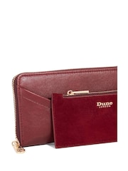 Dune London Red Kelbey Zip Around Long Purse - Image 4 of 5