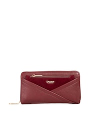 Dune London Red Kelbey Zip Around Long Purse - Image 5 of 5