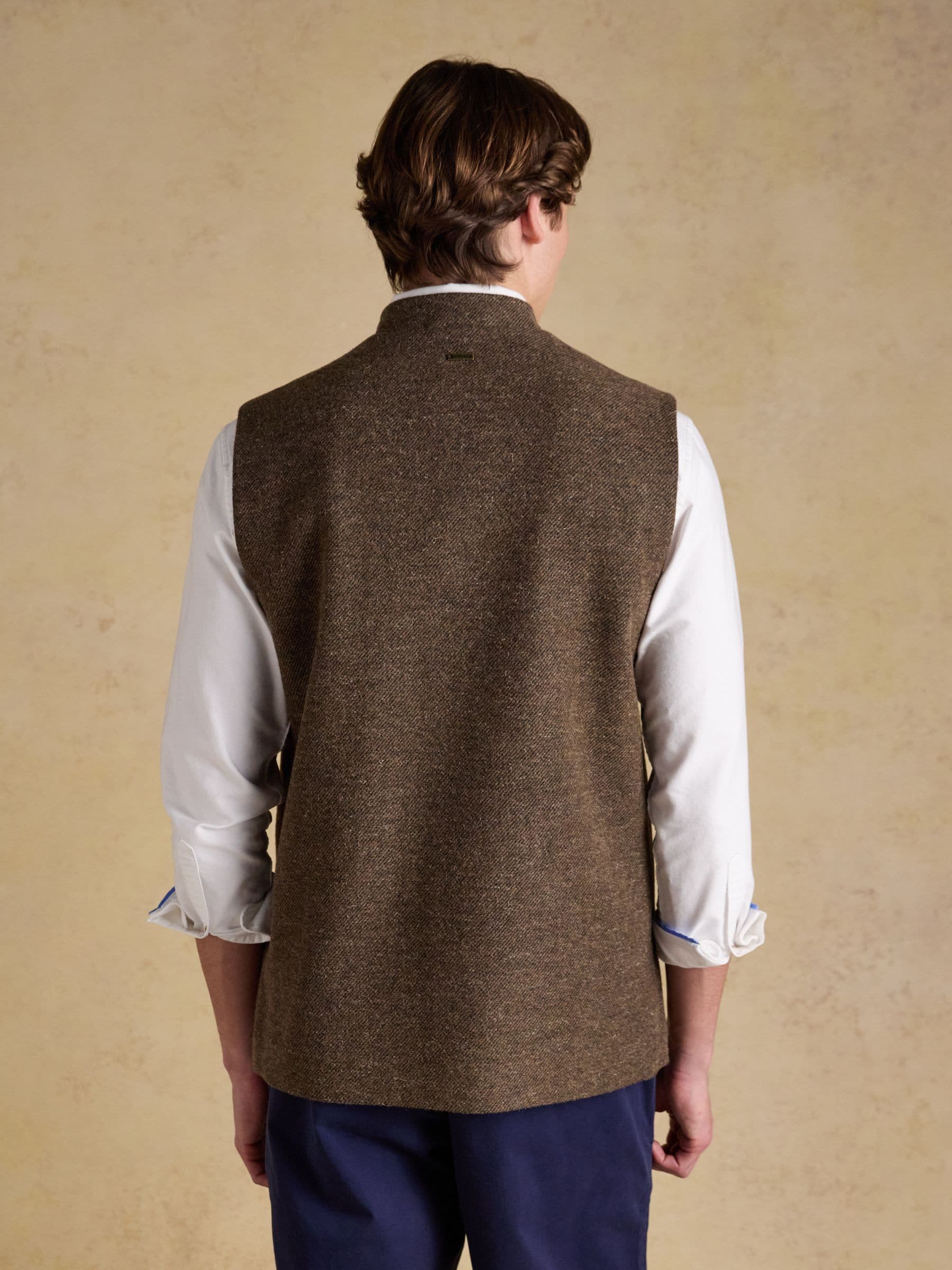 Buy Joules Brown Tweed Gilet from the Next UK online shop