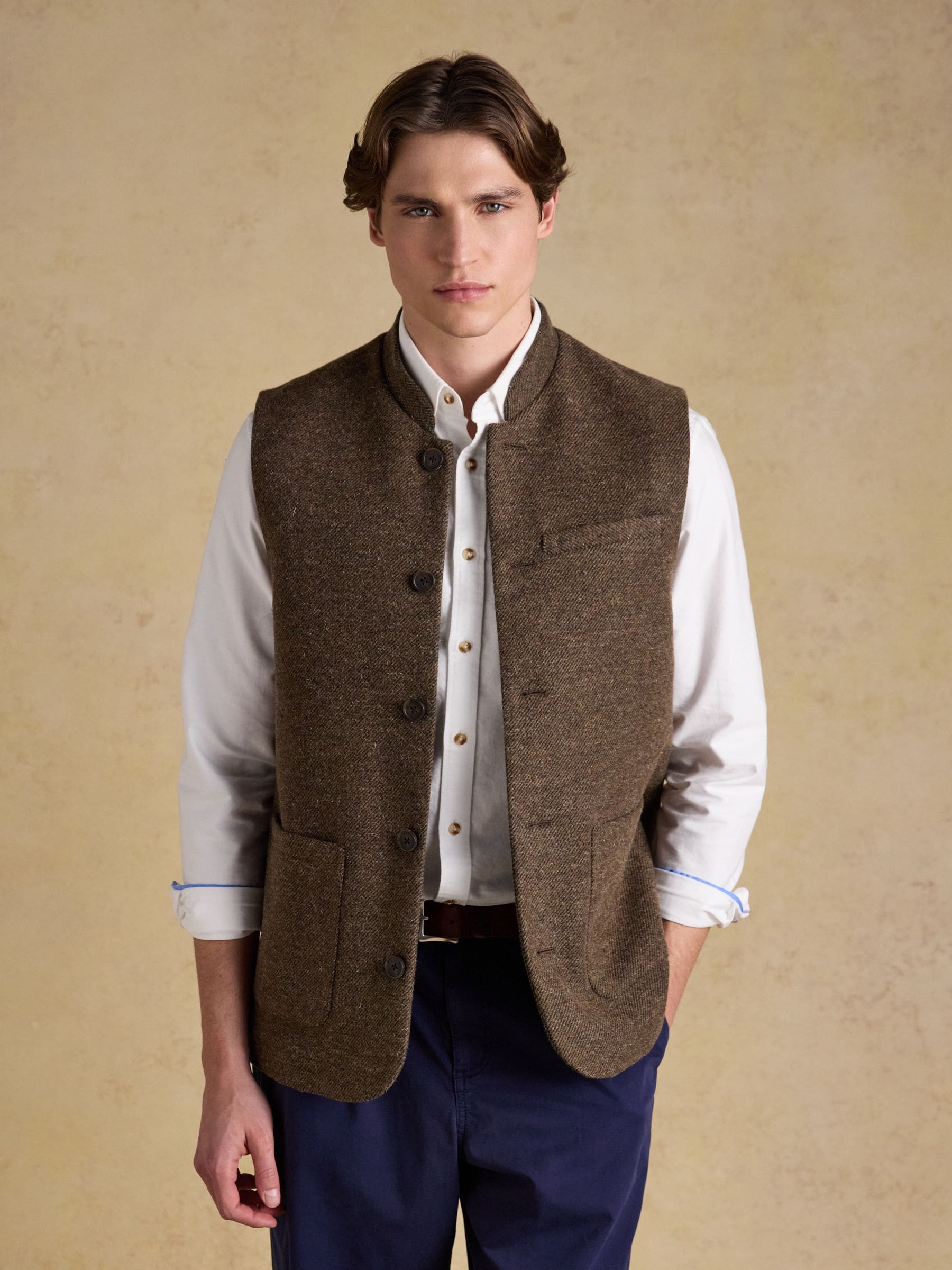 ⭐︎新品・タグ付き⭐︎ OHGA TWEED GILET (ブラウン) Buy Joules Brown Tweed Gilet from the Next UK online shop