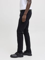JACK & JONES Black Glenn Slim Fit 5 Pocket Chino Trousers - Image 1 of 2