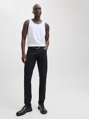 أسود - JACK & JONES Glenn Slim Fit 5 Pocket Chino Trousers - صورة 3 من 7