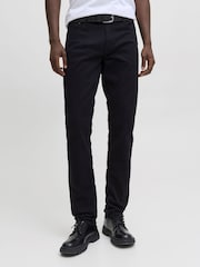 أسود - JACK & JONES Glenn Slim Fit 5 Pocket Chino Trousers - صورة 5 من 7