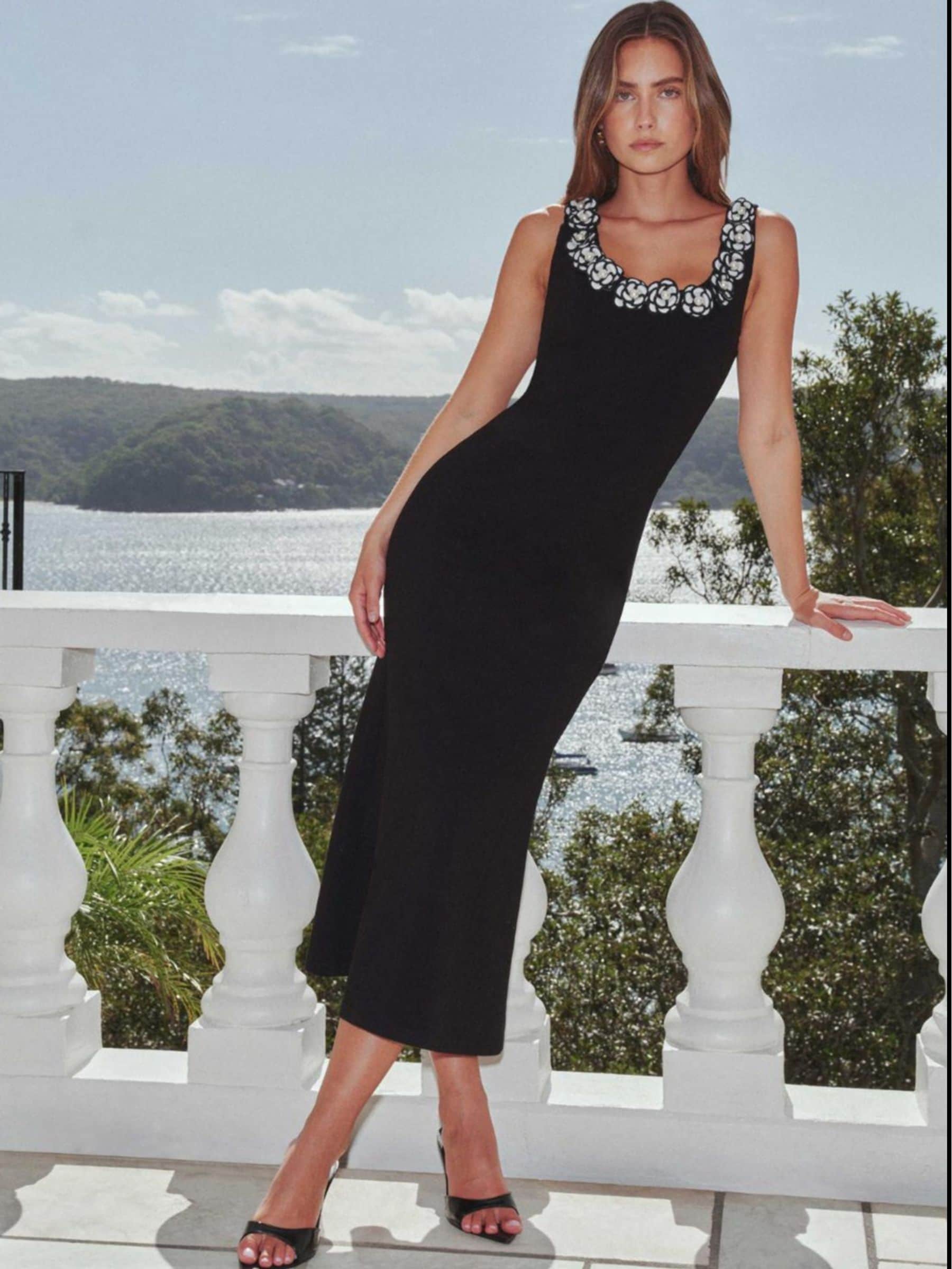 Buy Elliatt Black Marina Midi Dress from Next USA