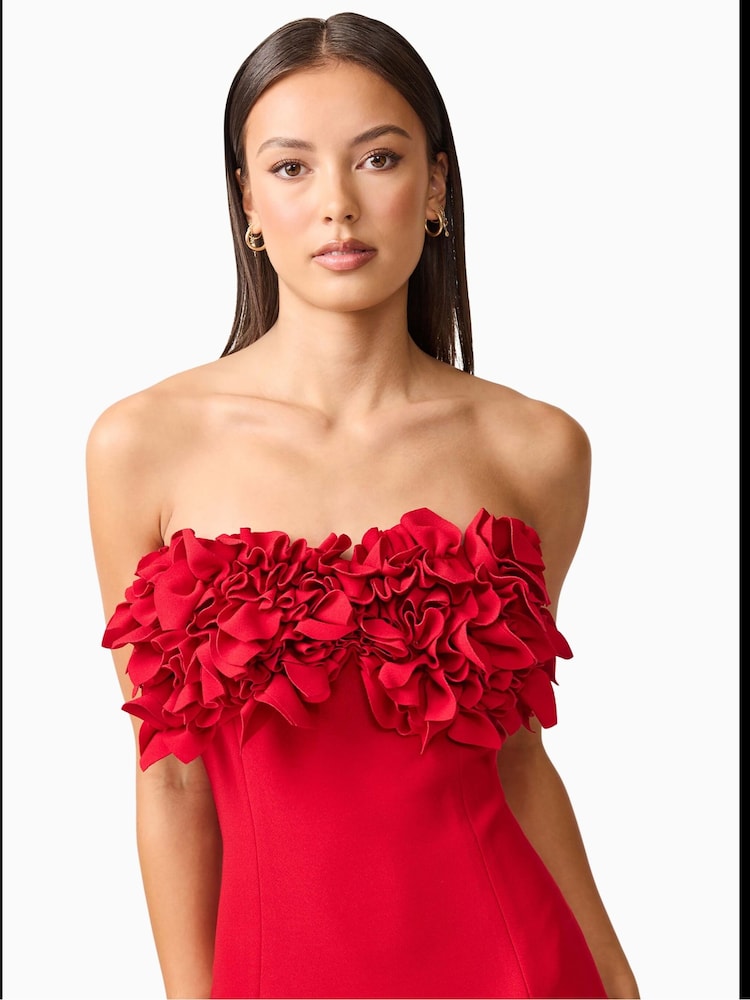 fitted lace wedding dress Elliatt Emma Party Dress- Red – By Request main image 0