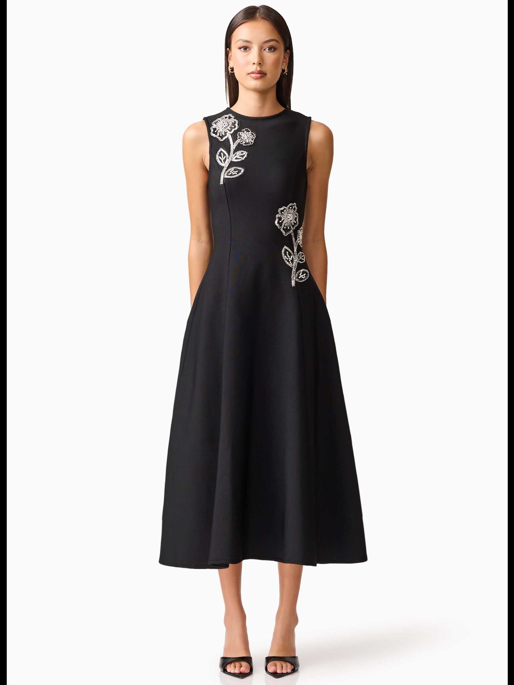 Buy Elliatt Black Soleil Midi Dress from Next USA