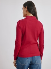 Albaray Red Button Through Polo Top - Image 2 of 5