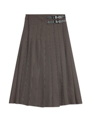 Albaray Houndstooth Brown Midi Skirt - Image 5 of 5
