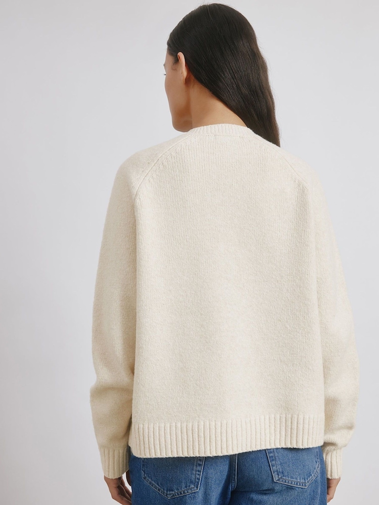 Albaray Cosy Pocket Crew Cardigan - Image 2 of 4 Albaray Cosy Pocket Crew Cardigan - Image 2 of 4