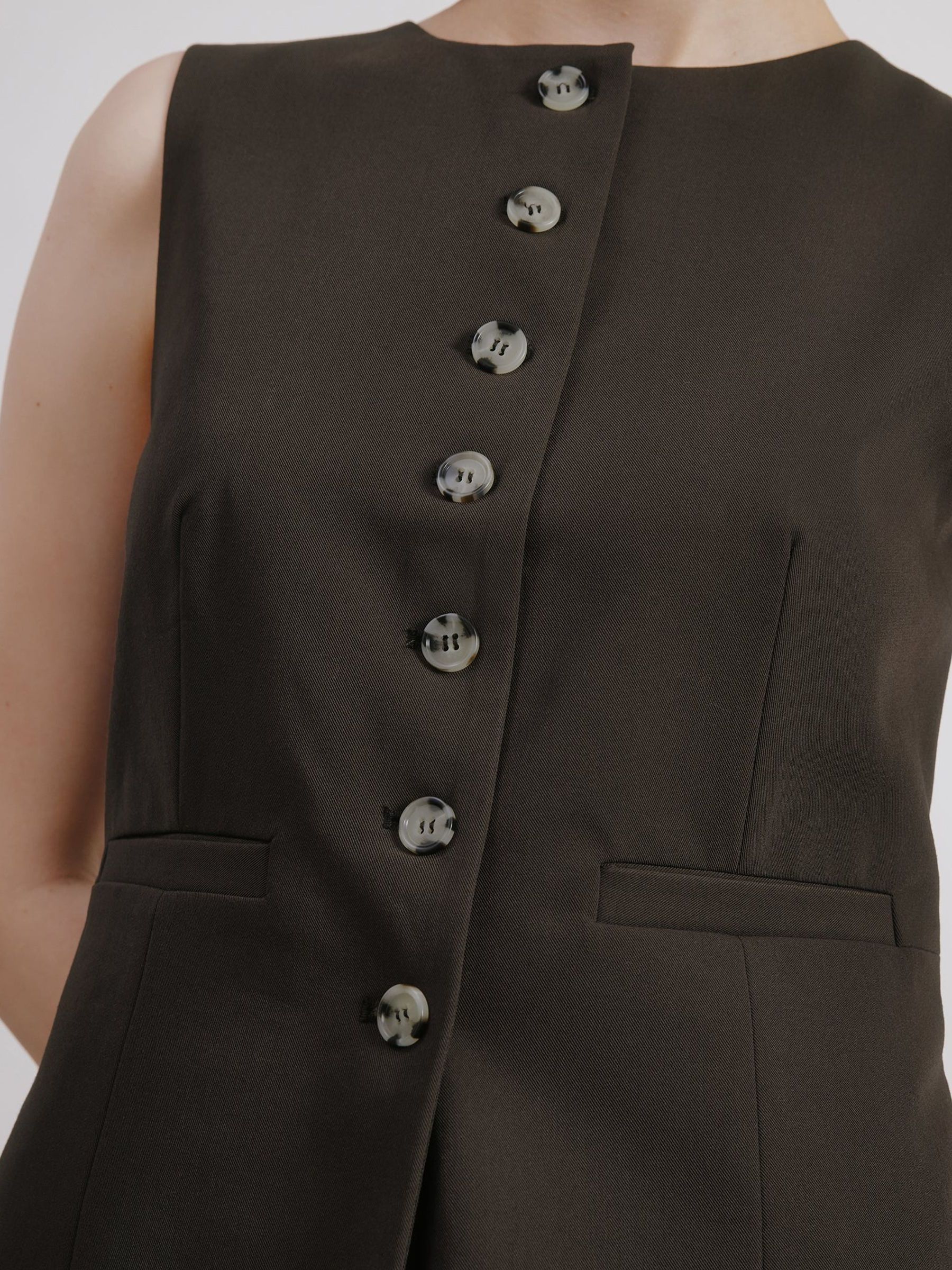 Buy Albaray Brown Tailored Waistcoat from Next USA