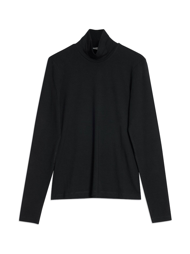 Albaray Black Jersey Turtle Neck - Image 4 of 4 Albaray Black Jersey Turtle Neck - Image 4 of 4