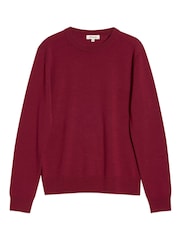 Albaray Red Fine Merino Wool Jumper - Image 4 of 4