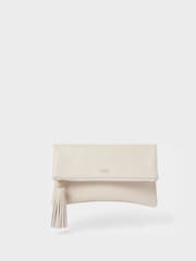 Osprey London Cream The Bexley Leather Clutch Bag - Image 1 of 5