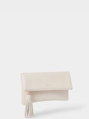 Osprey London Cream The Bexley Leather Clutch Bag - Image 2 of 5