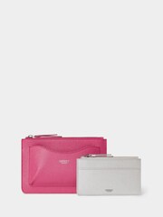 Osprey London Pink The Viva 2-in-1 Leather Pouch - Image 3 of 5
