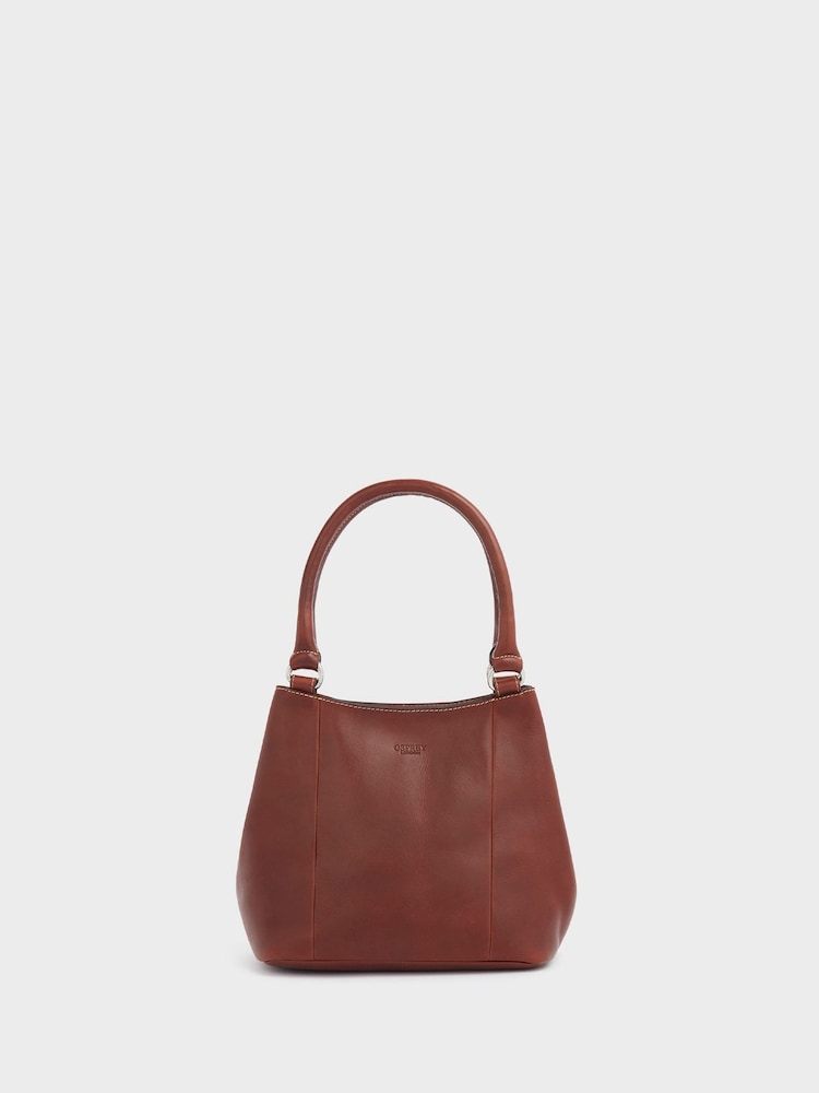 Osprey London Small The Narissa Leather Hobo Brown Bag - Image 1 of 4