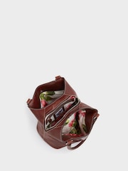 Osprey London Small The Narissa Leather Hobo Brown Bag - Image 3 of 4
