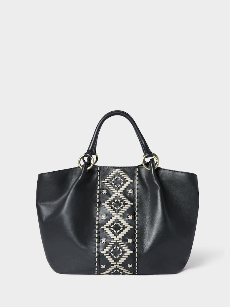 Osprey London The Dakota Leather Black Tote Bag - Image 1 of 5