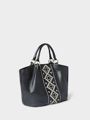 Osprey London The Dakota Leather Black Tote Bag - Image 2 of 5