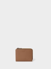 OSPREY LONDON Saddle Leather Kelso Mini Zip-Around Purse - Image 1 of 5