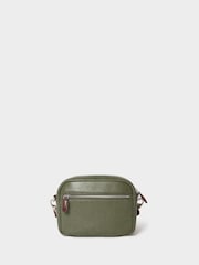 OSPREY LONDON Chiswick Chocolate Grainy Hide Leather Crossbody Bag - Image 2 of 5