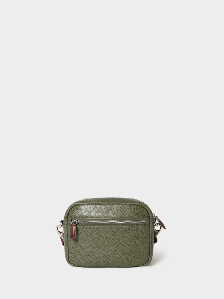 OSPREY LONDON Chiswick Chocolate Grainy Hide Leather Crossbody Bag - Image 2 of 5