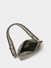 OSPREY LONDON Chiswick Chocolate Grainy Hide Leather Crossbody Bag - Image 4 of 5