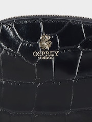 Osprey London Small The Wentworth Italian Leather Make Up Blue Bag - Image 5 of 5